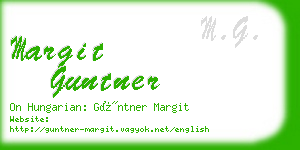 margit guntner business card